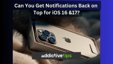 How to get notification back on top iphone
