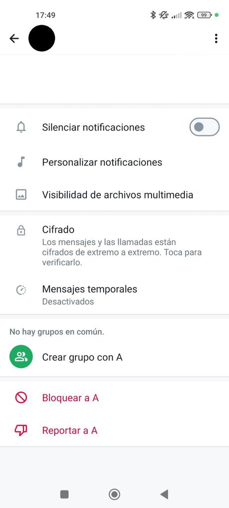 bloquer l'utilisateur WhatsApp