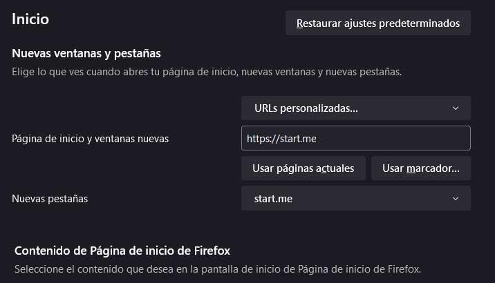 onglets Firefox