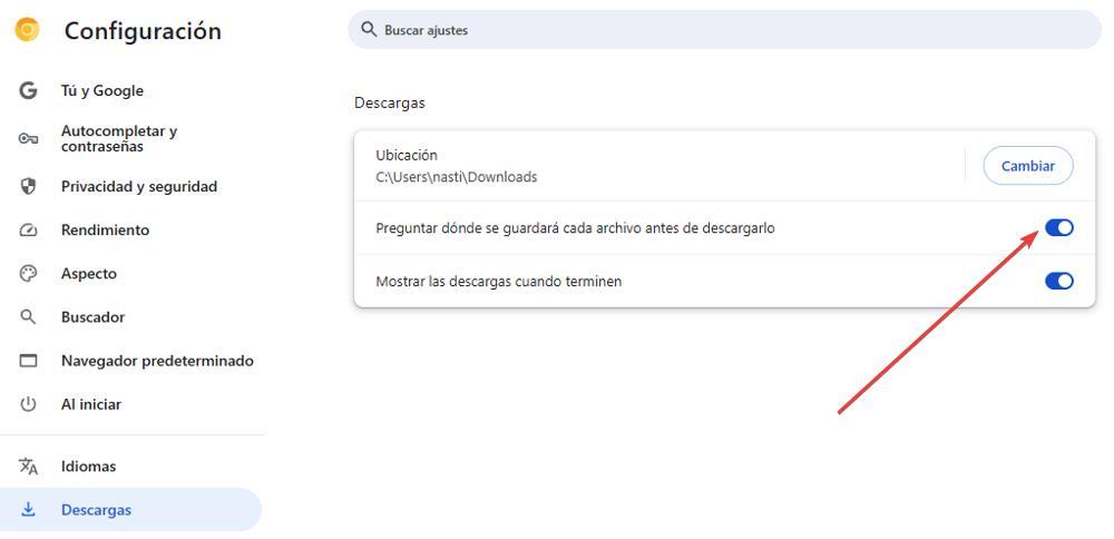 Téléchargements dans Google Chrome