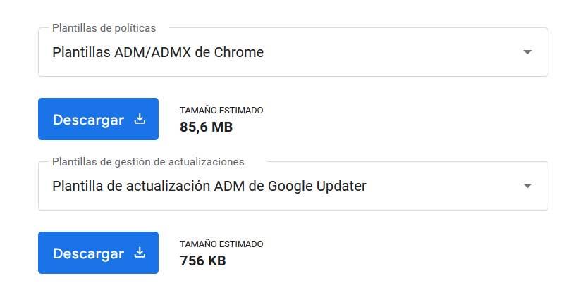 Modèles d'entreprise Chrome