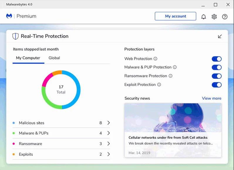 Logiciel Malwarebytes