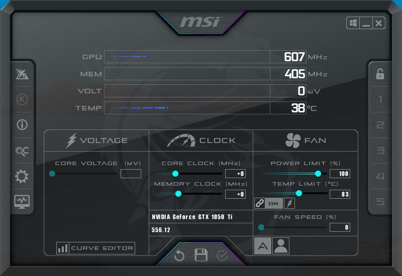 Application MSI Afterburner