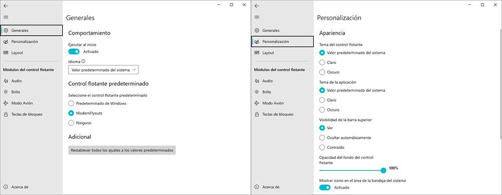 ModernLyouts - Modifier l'interface du volume Windows