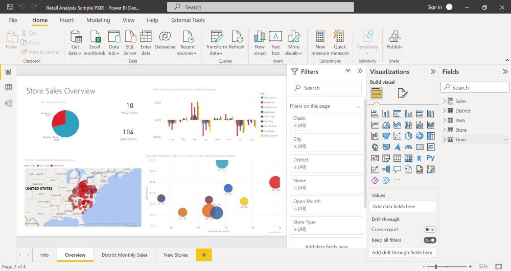 logiciel Microsoft Power BI