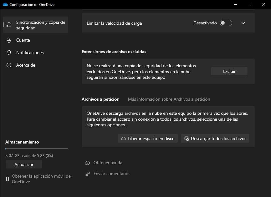 demande de fichiers onedrive