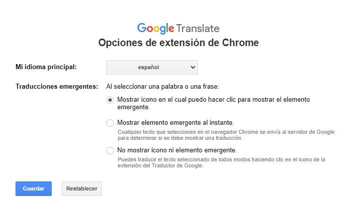 extension google traduction