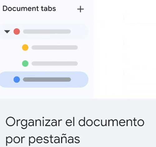 onglets de documentation